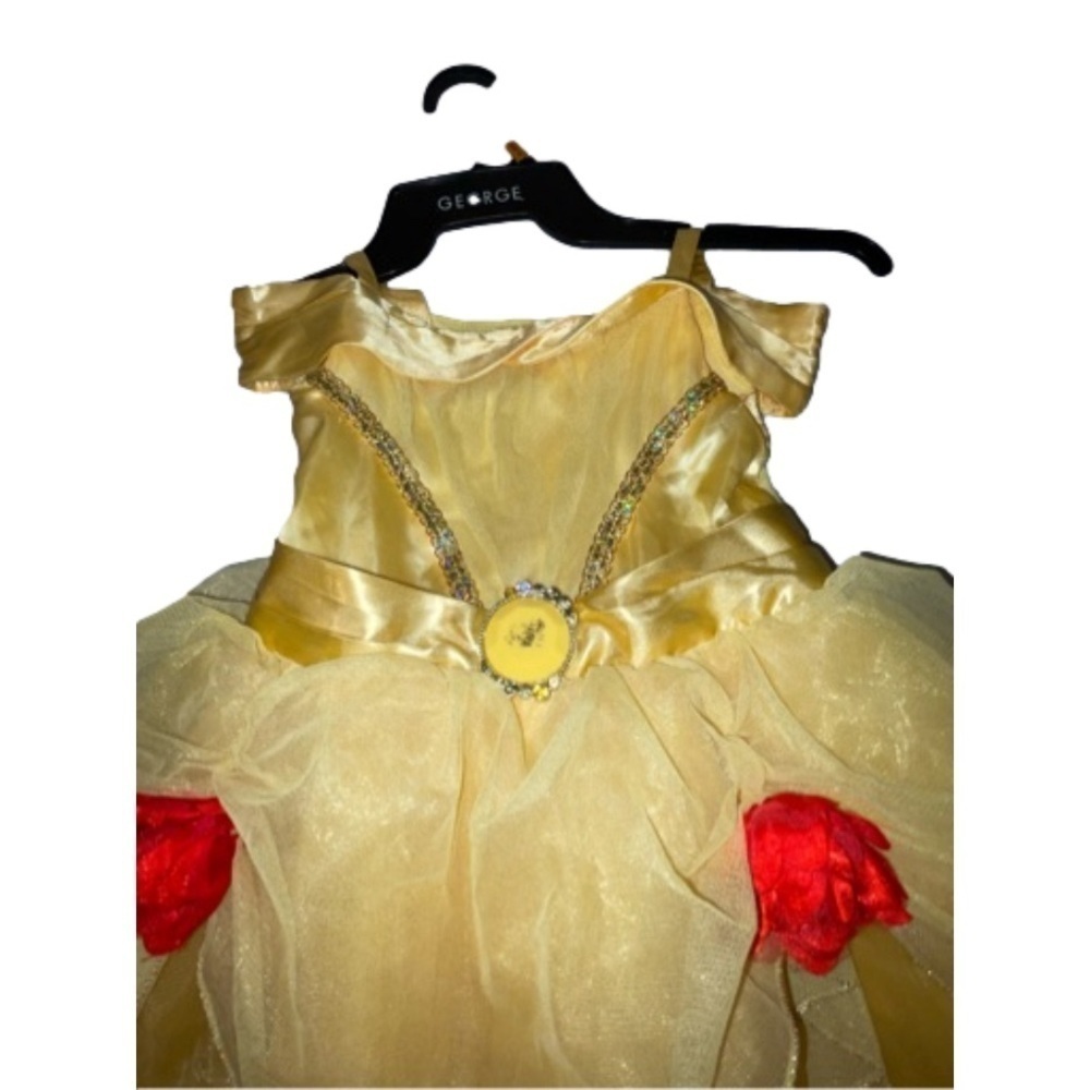 Pre-loved Good Condition Disney Store Belle Costume Dress Size 4 Beauty N Beast - Picture 9 of 10